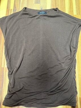 The Workshop Brown Sleeveless Top